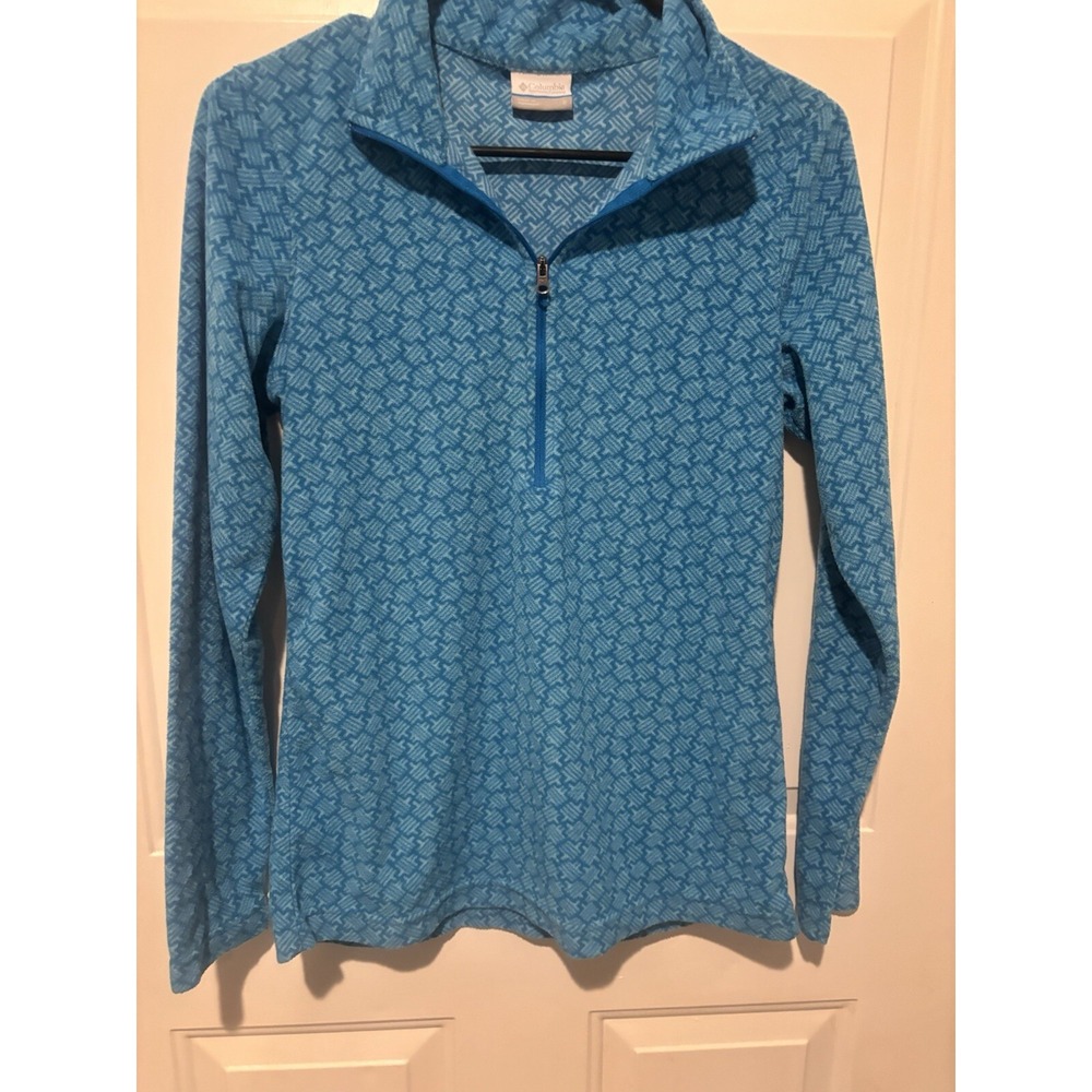 Columbia Women's Jacket Pullover Arctic Air‎ Half Zip Size Small Turquoise